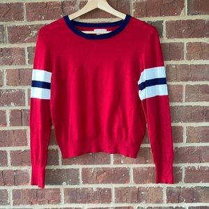 Urban Outfitters UO Cooperative vintage stripped cropped sweater red/white/blue